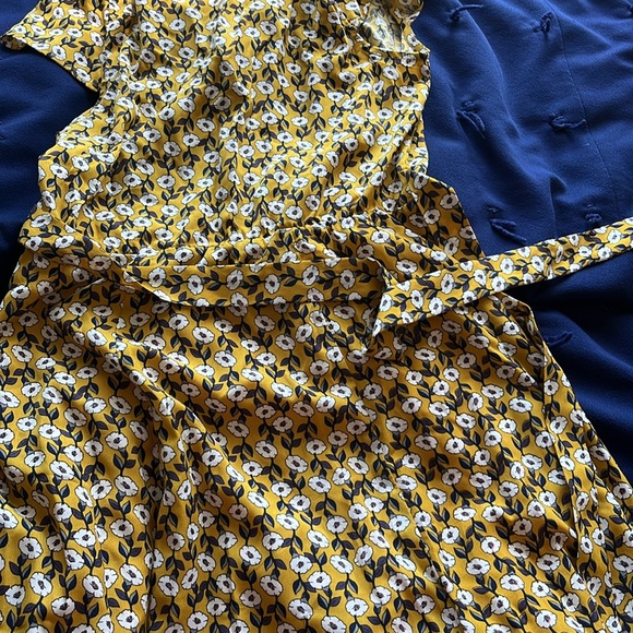 Louche London Cathleen Rambler tie-back tea dress US Size 8/UK Size 12 - Picture 9 of 14